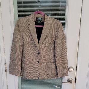 Lauren Ralph Lauren Linen & Wool Blend Blazer Sz M
